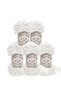 Puffy 5 Pieces Hand Knitted White Color Hand Knitting Yarn
