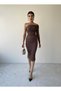 New Season One-Sleeve Tulle Dress - 5