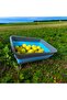Anthracite/Blue 4L Folding Basin Manicure - Accordion Bucket Pineapple Design - 2