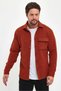 quilted winter men's shirt lumberjack shirt with single pocket flap - 3