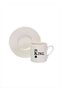 King Quenn Double Design Valentine's Day Gift Turkish Coffee Cup Set of 2 - 2