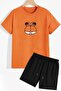 Garfield Shorts T-shirt Tracksuit Set