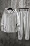 Unisex Chest Vertical Printed Tracksuit Set