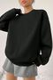 Unisex Cute Cat Printed Crew Neck Sweatshirt - 2