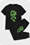 Comfortable Design Dragon Printed Cotton Sports Tracksuit Set