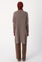 Mink Open Front T-sleeve Knitted Cardigan - 4