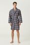 Terry Printed Men's Bathrobe