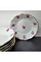 Porcelain 6-Piece Rose Gold Tea Plate - 3