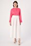 White Comfortable Pleated Zipper Skirt - 2