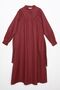 Cherry Blossom Belted Abaya with Gather Detail - 5