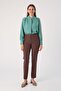 Mink Lycra Cigarette Trousers - 2