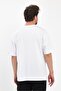 Men's I Swear Printed Oversize 100% Cotton Loose Wide Cut Crew Neck Soft Textured White T-Shirt - 6