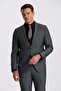 Black Slim Fit Mono Collar Vest Double Slit Suit