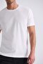 Ecru Slim Fit Crew Neck T-Shirt - 3