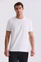 Ecru Slim Fit Crew Neck T-Shirt