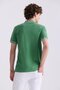 Green Slim Fit Printed Polo Neck T-Shirt - 4