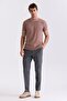 Brown Slim Fit Crew Neck T-Shirt - 2