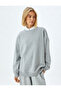 Basic Sweatshirt Relaxed Fit Crew Neck Long Sleeve - 3