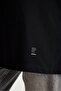 2096_Short Sleeve Plain Boyfriend Oversize Basic T-Shirt Black - 5