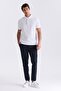 White Slim Fit 100% Cotton Mercerized Polo Neck T-Shirt - 2
