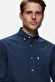 Leville Navy Blue Embroidered Standard Fit Men's Shirt - 2
