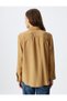 Viscose Oversize Shirt with Flap Pocket Detail, Textured Long Sleeves - 4