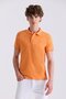 Orange Slim Fit Polo Neck T-Shirt
