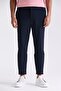 Dark Navy Blue Comfort Fit Elastic Waist Sports Jogger Pants