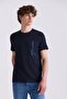 Navy Blue Slim Fit Crew Neck T-Shirt