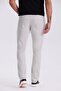 Gray Comfort Fit Canvas Sports Pants - 4