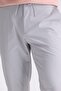 Gray Comfort Fit Jogger Pants with Elastic Waist - 3