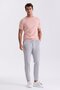 Gray Comfort Fit Jogger Pants with Elastic Waist - 2
