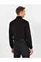 Black Slim Fit Long Sleeve Classic Shirt 50256437-Vr046 - 5