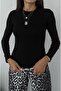Black Hanks Long Sleeve Modal Blouse - 3