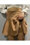Women's Milk Coffee Mini Shorts Skirt