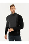 Gray Slim Fit Turtleneck Sweater Sweater 50261176-Vr024 - 3