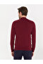 Burgundy Slim Fit Half Turtleneck Knitwear Sweater 50261367-Vr014 - 5