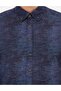 Navy Blue Slim Fit Long Sleeve Shirt 50262460 -Vr033 - 6