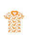 Boy's Orange Polo Neck T-Shirt 50263531 -Vr051