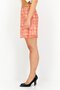 Women Regular Fit Floral Print Mini Skirt, Orange - 3