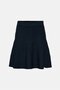 Women Textured Flare Skirt, Navy - 3