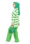 Stand Collar Striped Knitwear Set-green - 3