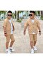 T-Shirt Included Short Sleeve Jacket and Shorts Set |   Between 3/6 Years - 6