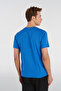 Erkek T-shirt Mavi 911947-9821 Hmlelemental Logo Cotton Tee - 3