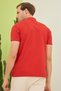 Intersiye Collar Detailed Cotton Men's Red Polo Neck T-Shirt - 4