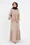 Belted Wrap Dress - Cream - 2