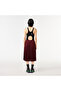 Women's Loose Fit Burgundy Skirt - 3