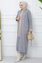 Shawl Collar Pocket Knitwear Cardigan Gray HM2243 - 5