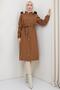 Allergic Fur Lined Bondit Coat Tan HM2330 - 6