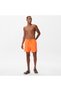 Men's Orange Patterned Swim Shorts